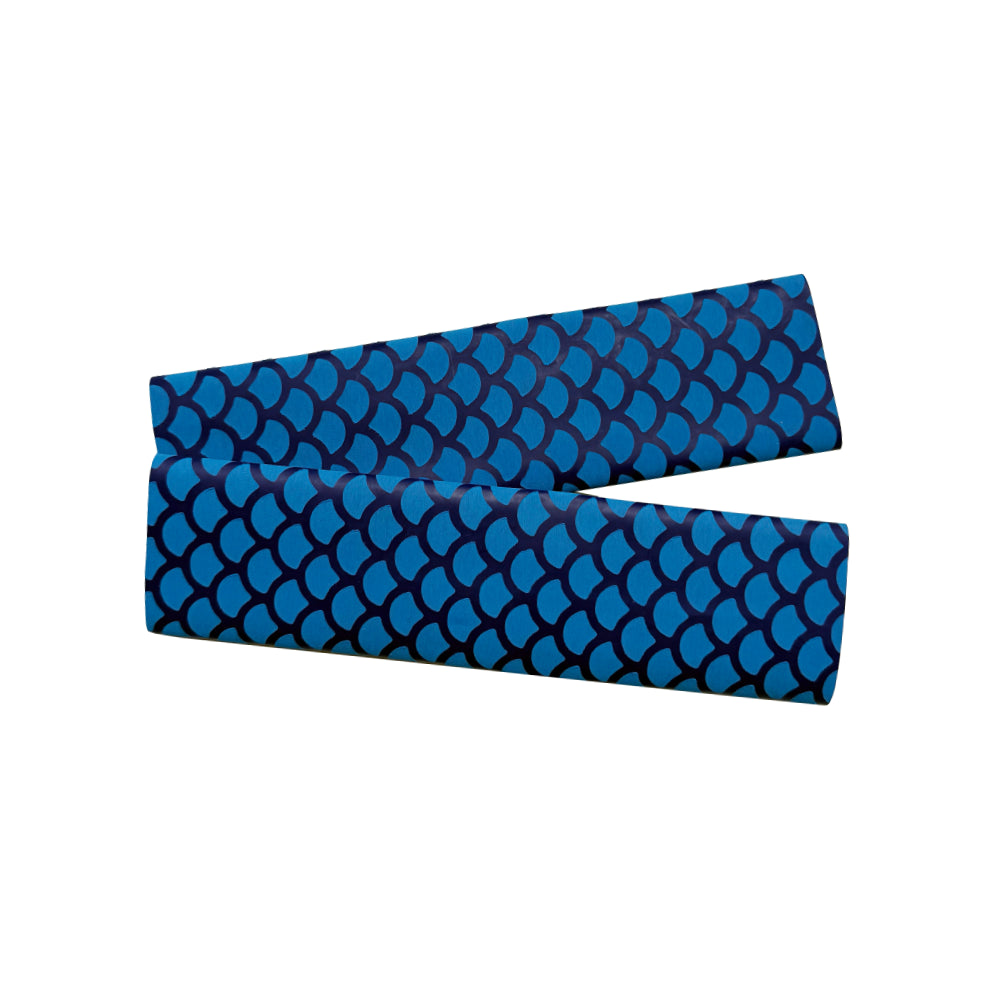 Blue Paddle Grip Kayak 35 mm Fish Scale pattern