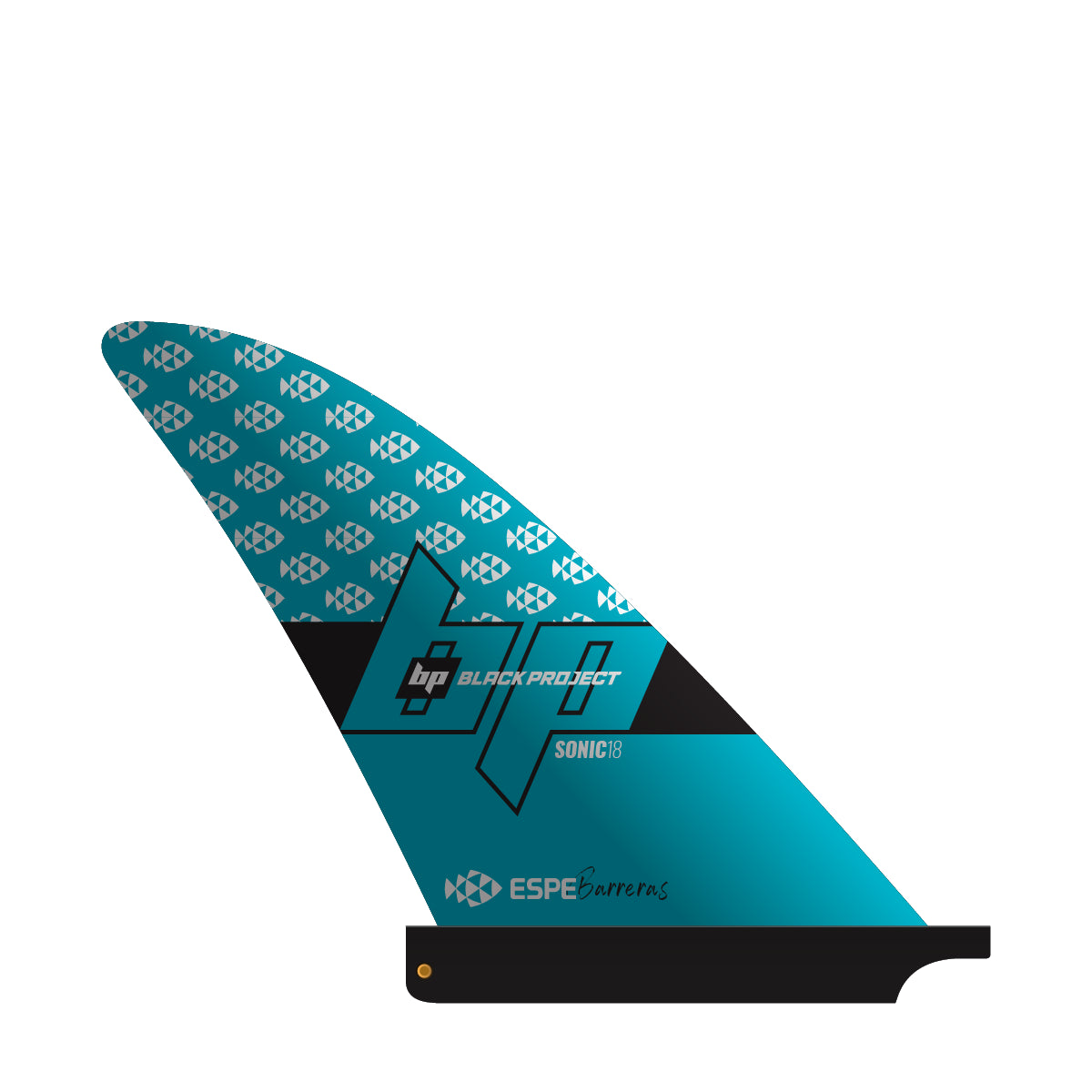 Black Project Sonic SUP fin, Espe Edition - US Base, left side