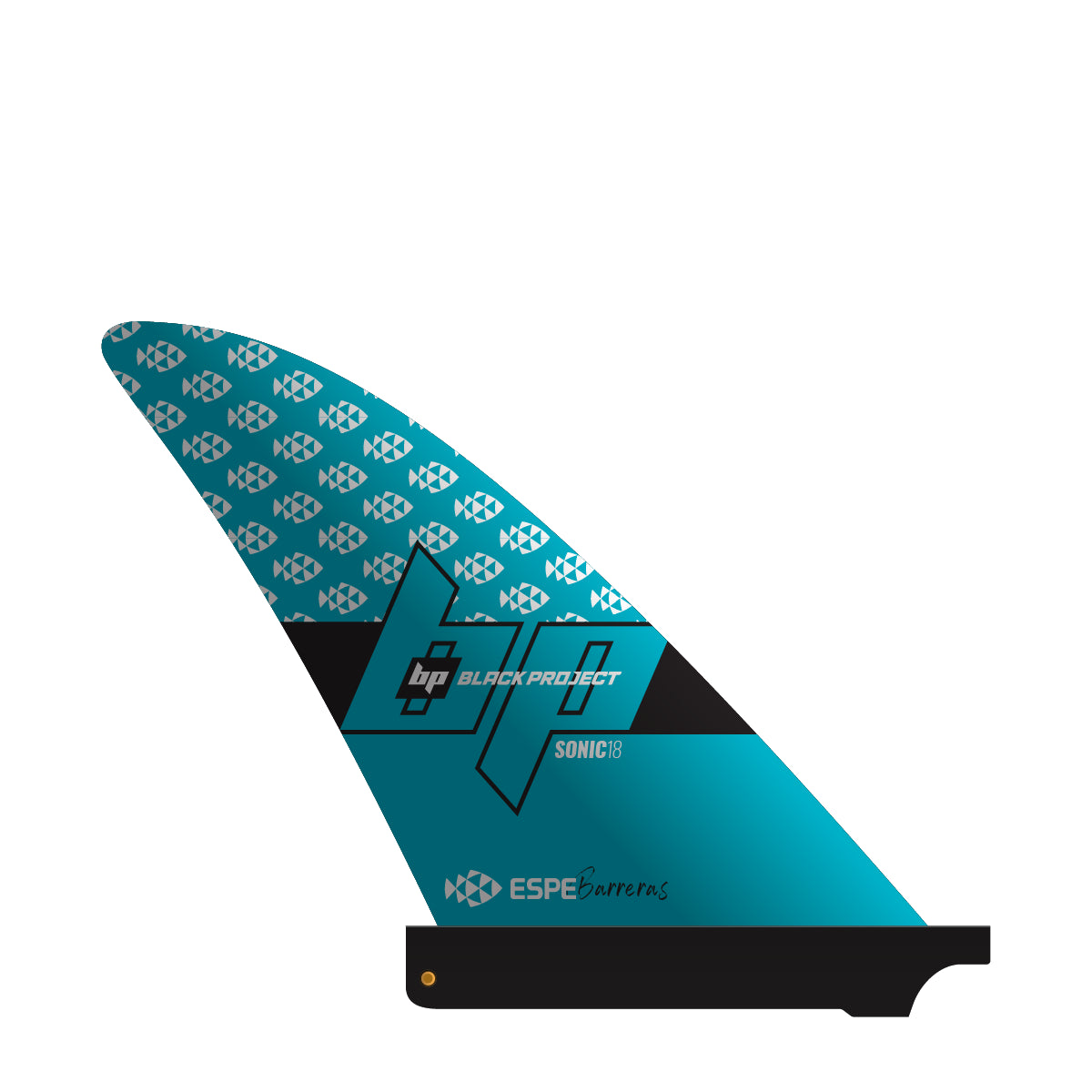 Black Project Sonic SUP fin, Espe Edition - US Base, left side