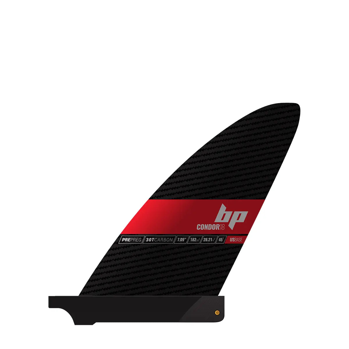 Black Project Condor Race SUP fin - US Base, left side