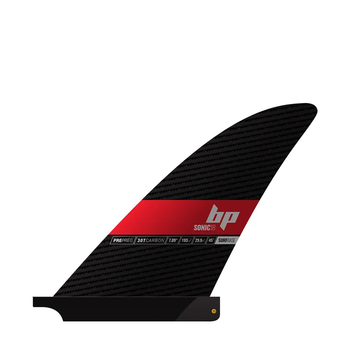 Black Project Sonic SUP fin - Surf Base, left side