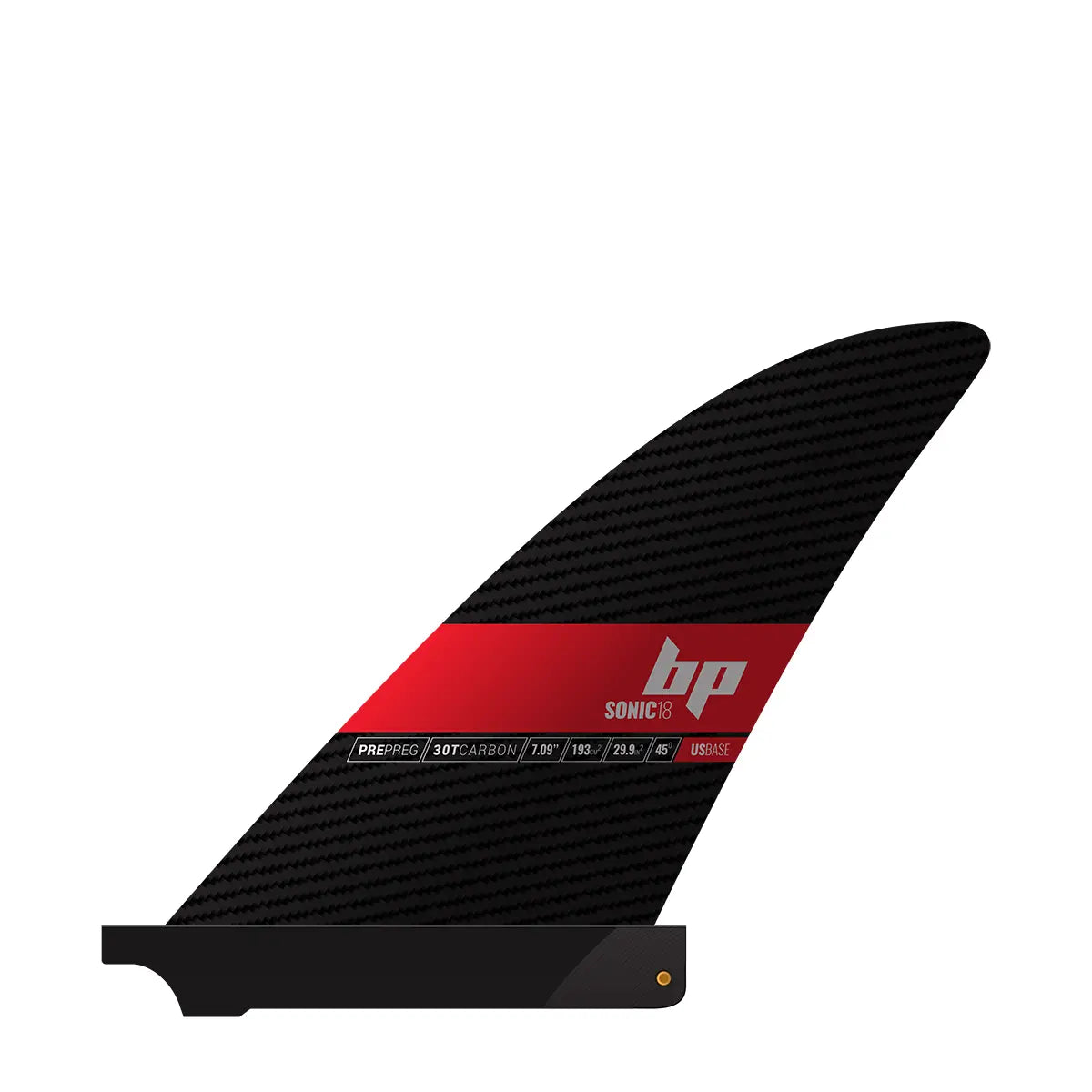 Black Project Sonic SUP fin - US Base, left side