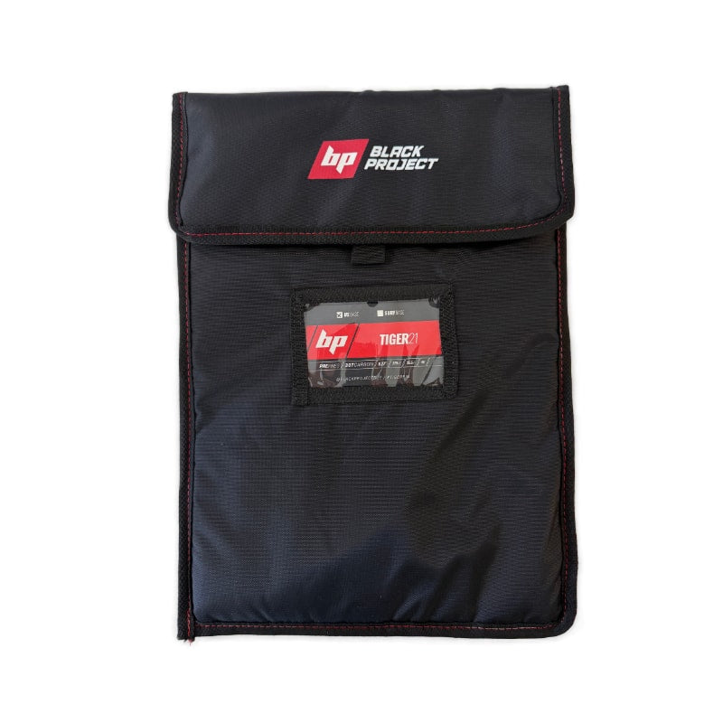 Black Project Tiger v2 - Pre-preg Carbon SUP fin, fin bag closed