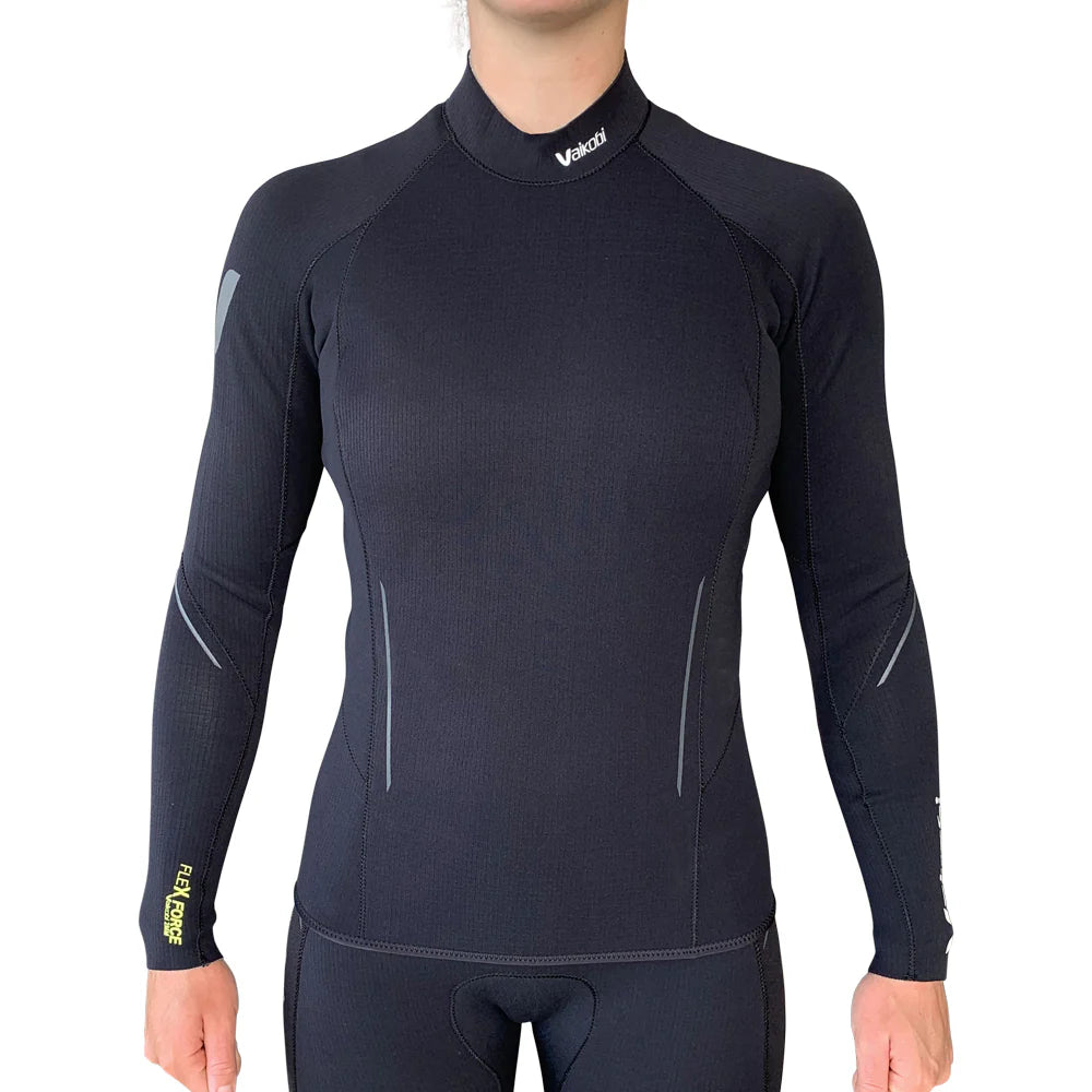 Vaikobi womens FlexForce 2 mm neoprene top - front close