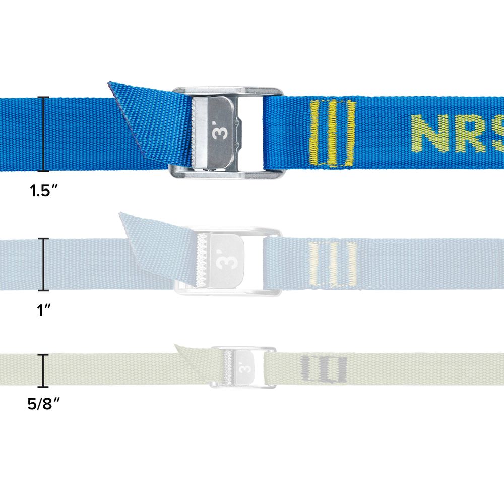 NRS Heavy Duty Strap - width comparison to 1&quot; straps