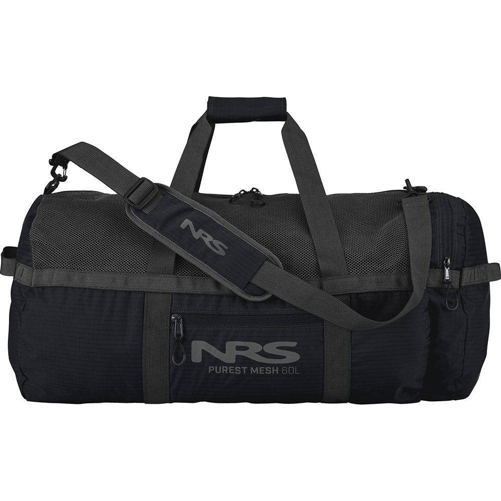 NRS Purest Mesh Duffel Bag 60L side salsa