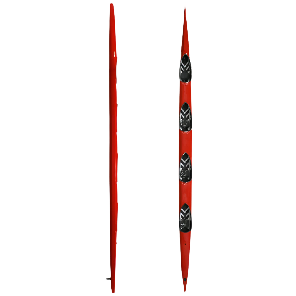 Nelo Viper K4 red -  side view and top view