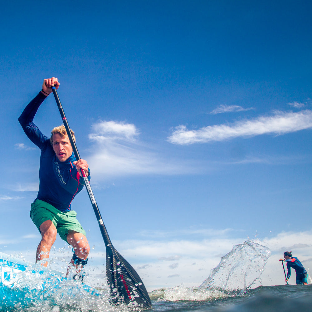 Connor Baxter with Starboard Lima Prepreg Carbon SUP Paddle