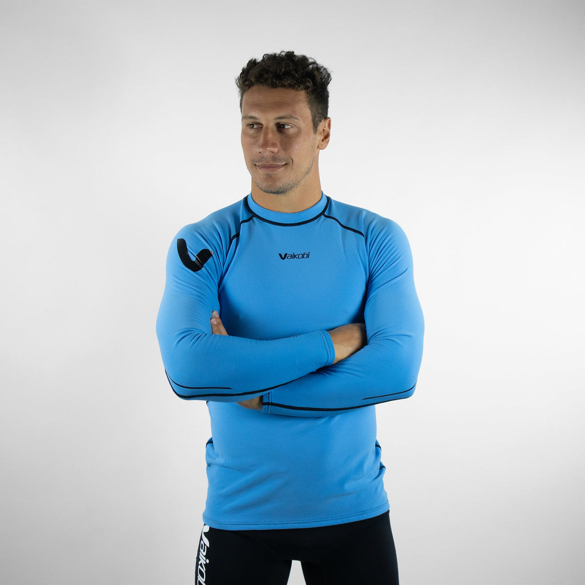 Vaikobi V Cold Hydroflex Top cyan front detail