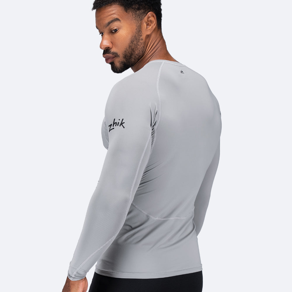 Zhik EcoSpandex LT Long Sleeve Baselayer Platinum - back