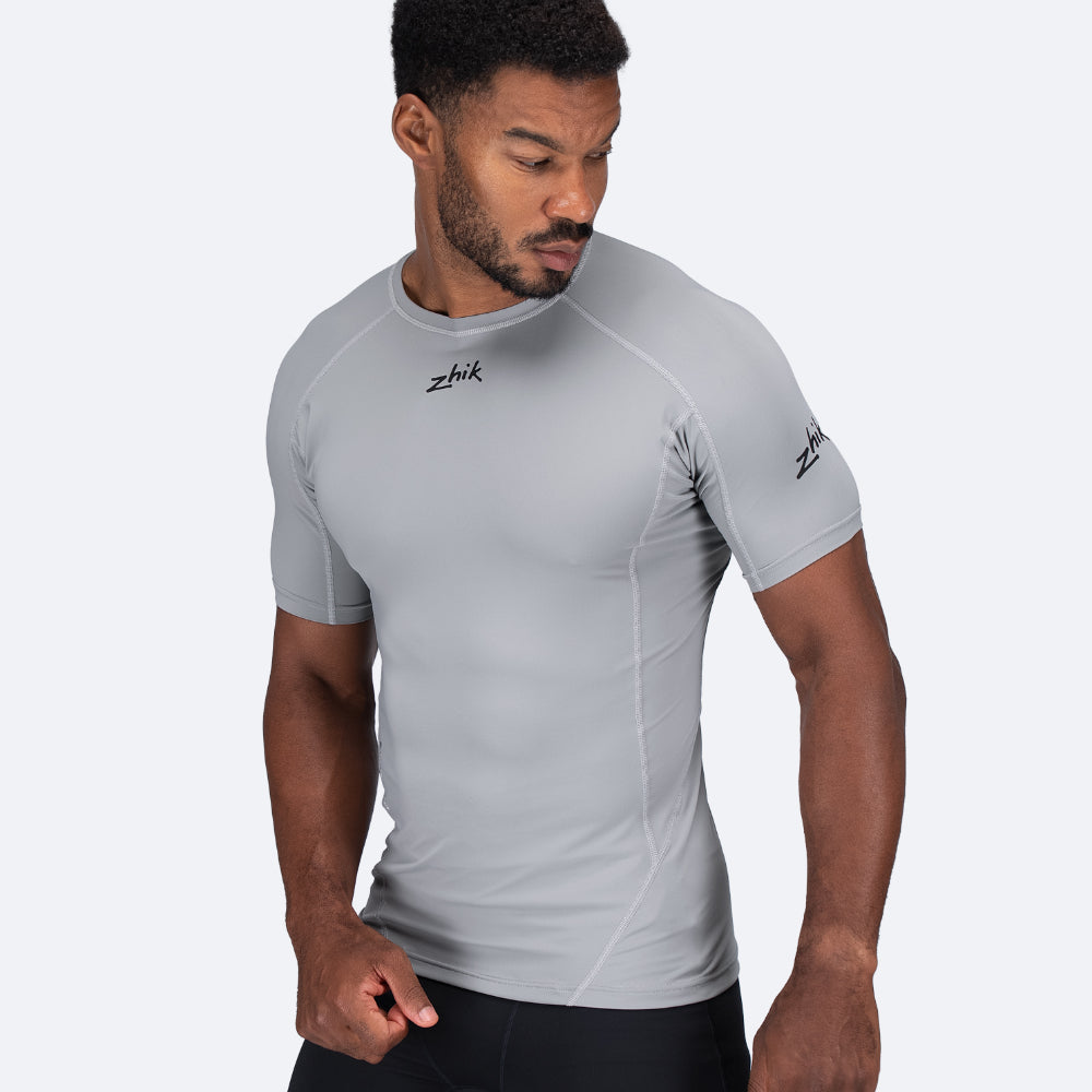 Zhik EcoSpandex LT Short Sleeve Baselayer Platinum - detail