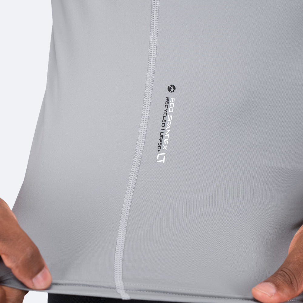 Zhik EcoSpandex LT Race Singlet Platinum - on model