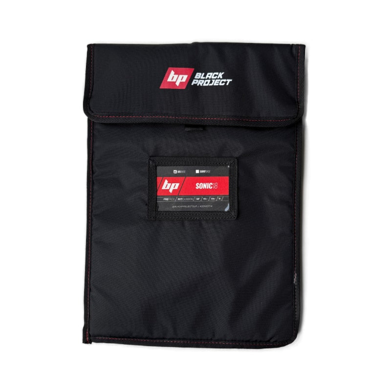 Black Project Sonic SUP fin - storage bag, closed