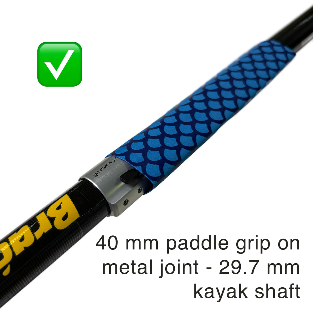 Paddle grip for kayak & SUP paddle, pair, yellow