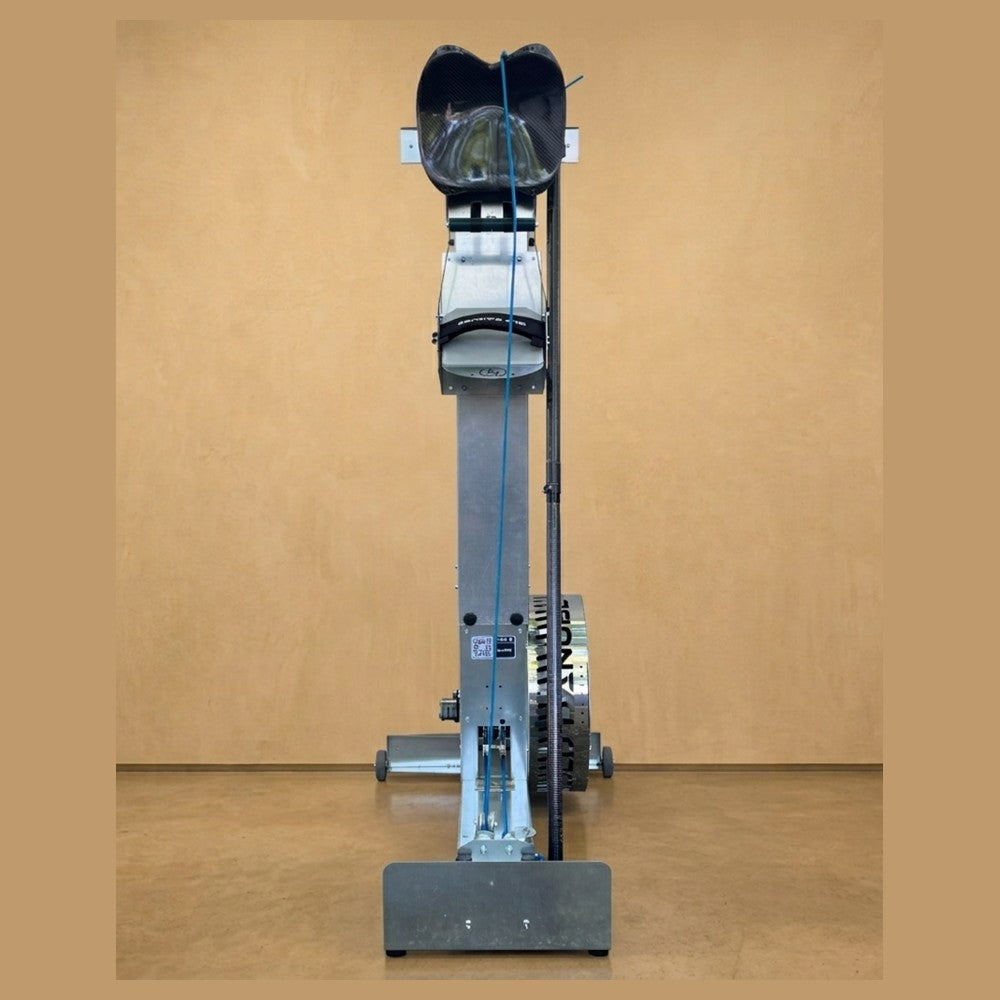 Old Danube Kayak Ergometer - front view, stored upright