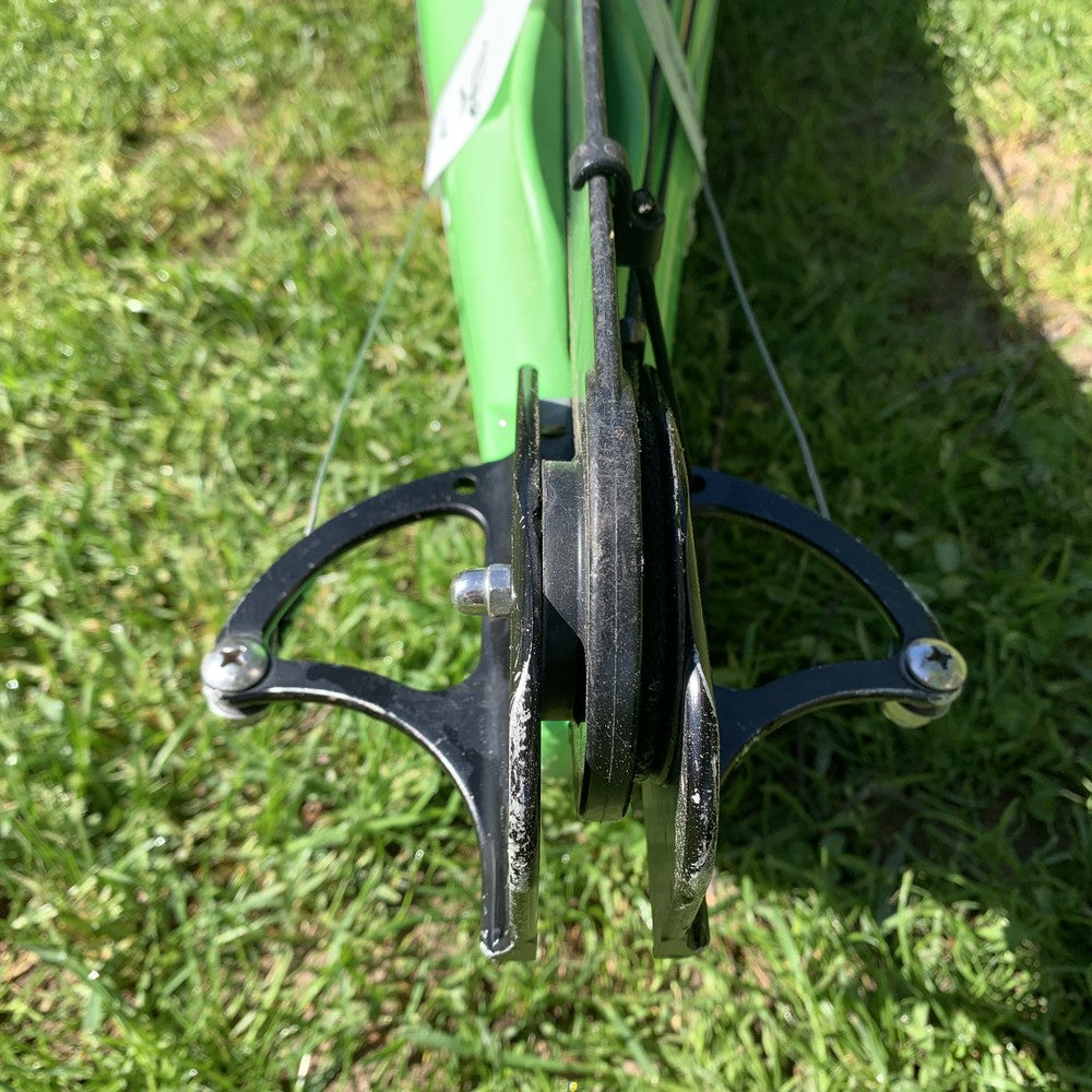 Current Designs Storm green - rudder rear view
