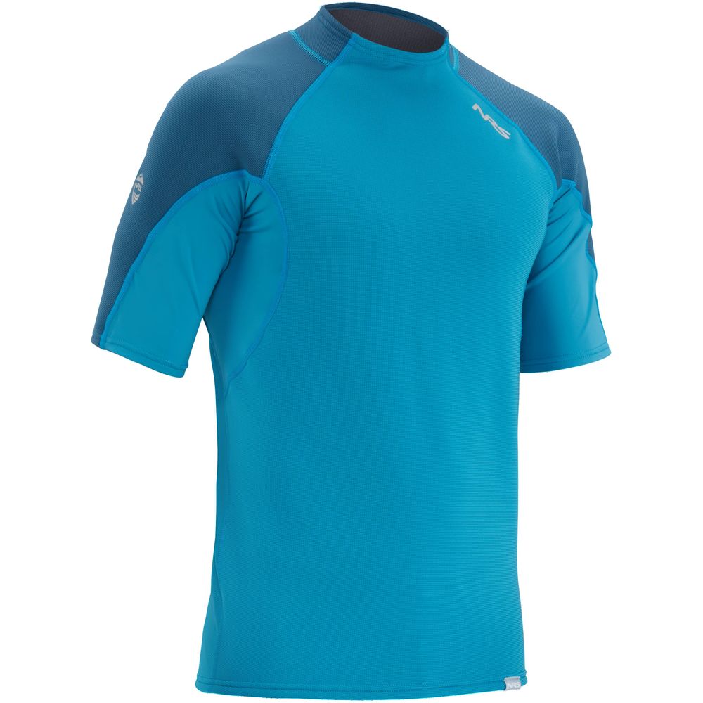 NRS Mens HydroSkin Short-Sleeve Shirt Fjord blue