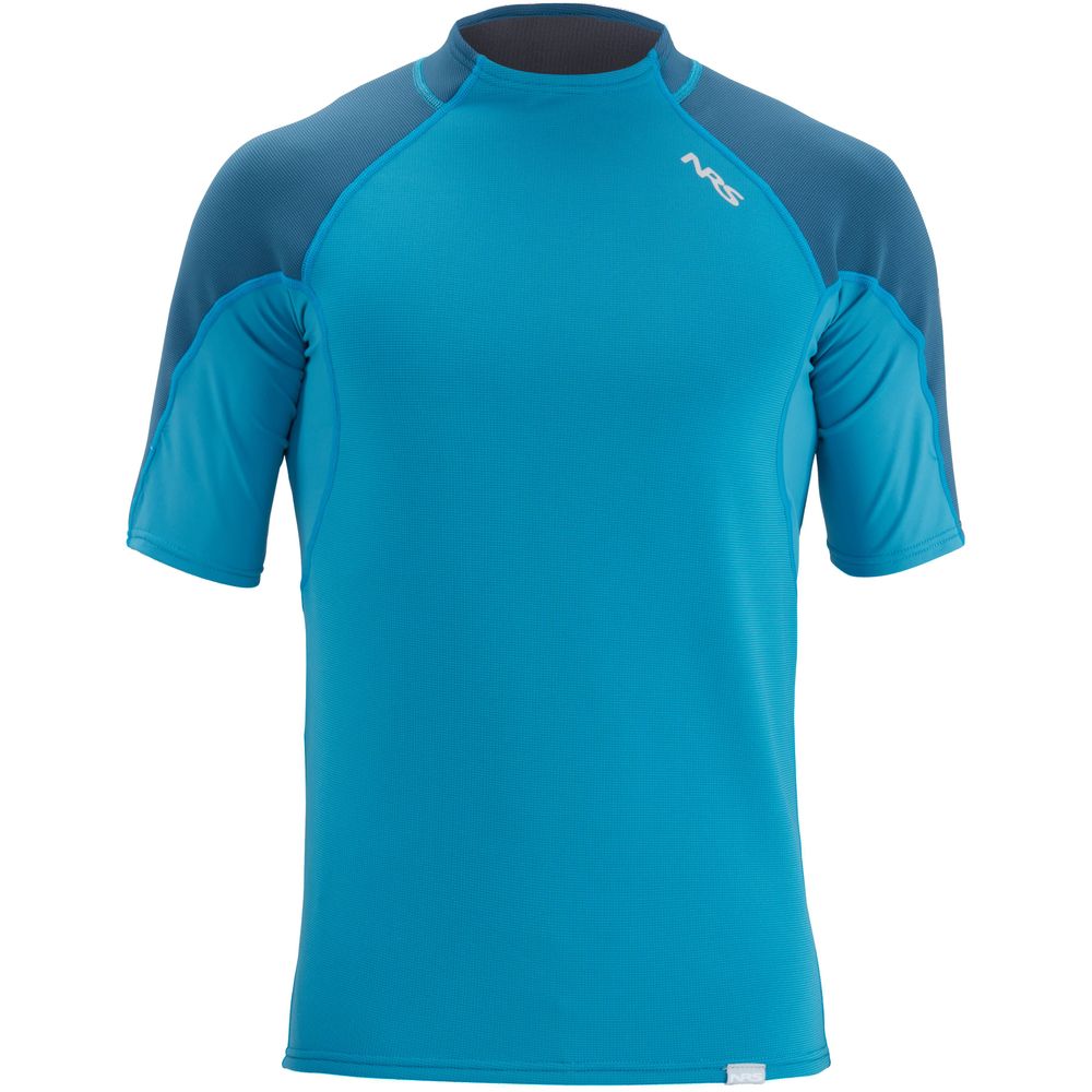 NRS Mens HydroSkin Short-Sleeve Shirt Fjord blue