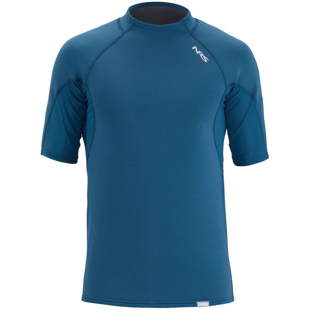 NRS Mens HydroSkin Short-Sleeve Shirt Poseidon blue