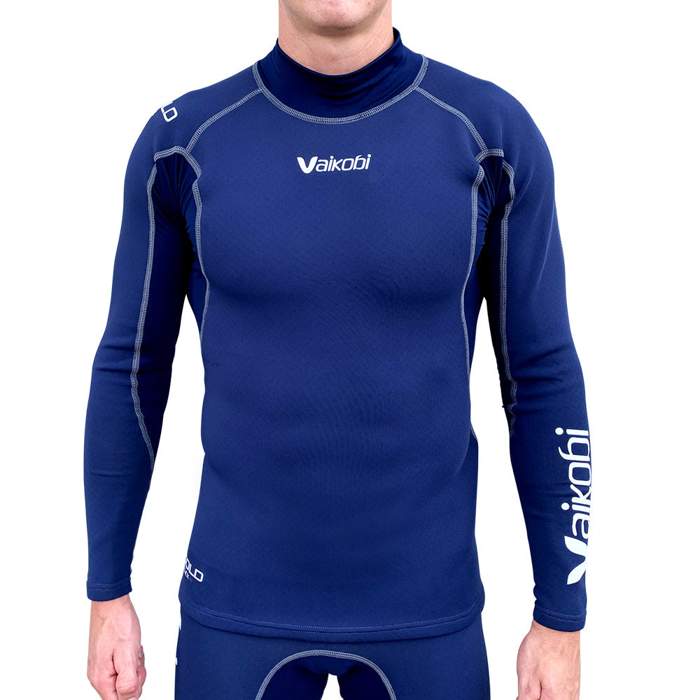 Vaikobi V Cold Flex neopren long-sleeve paddle shirt navy front