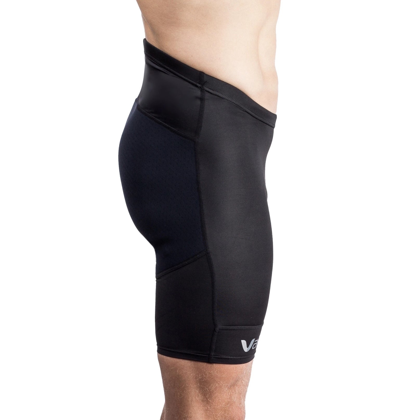 Vaikobi Mens V Ocean Paddle Shorts black front