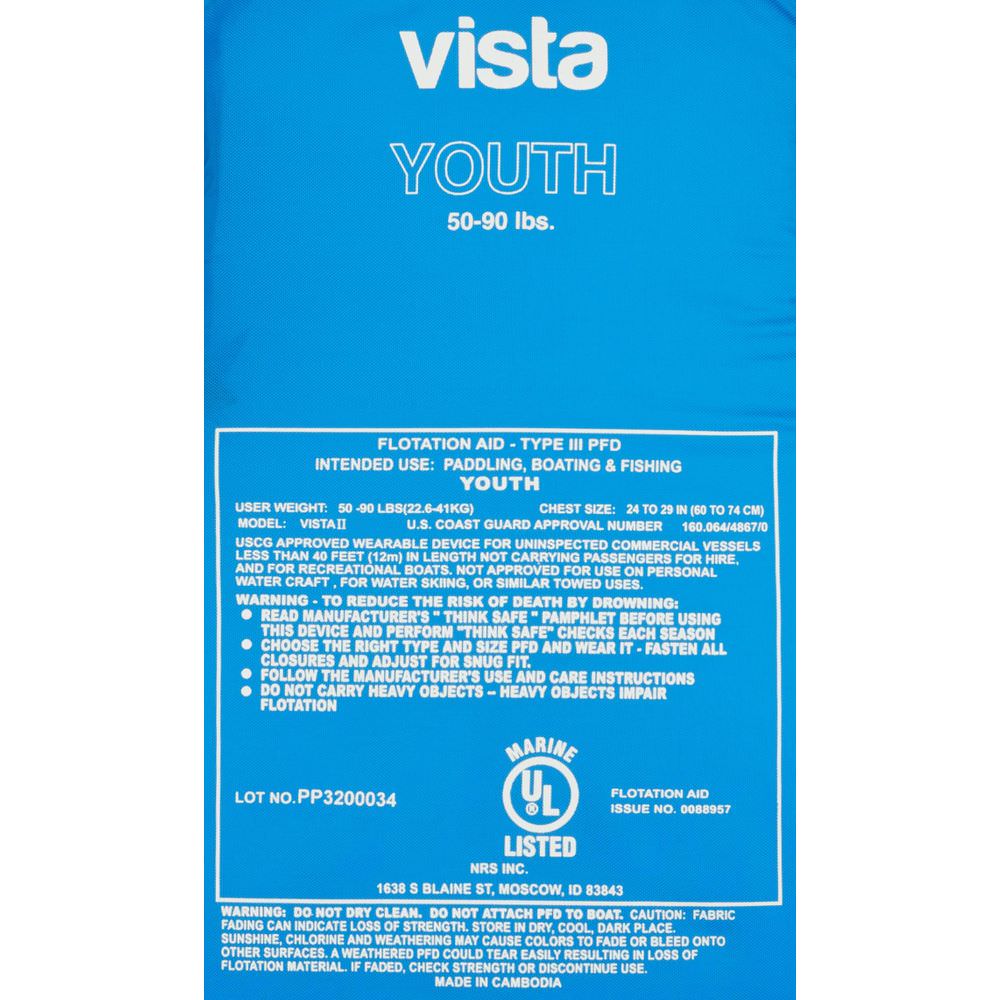 Vista II Youth Life Vest